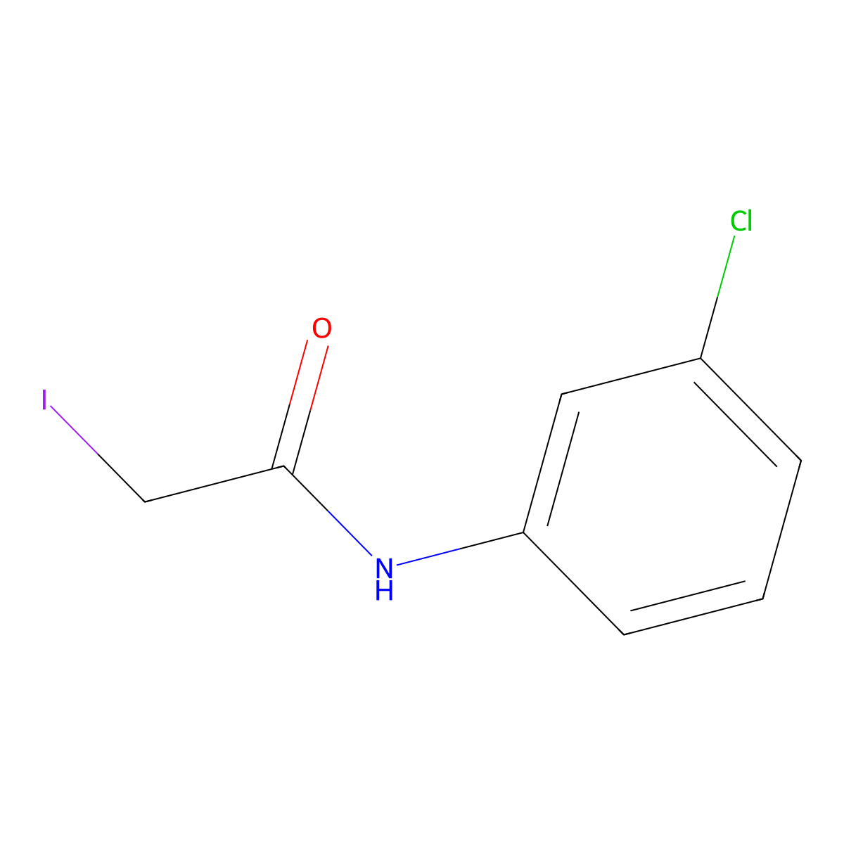 Acetanilide, 3'-chloro-2-iodo- molecular structure, CAS 17641-03-1