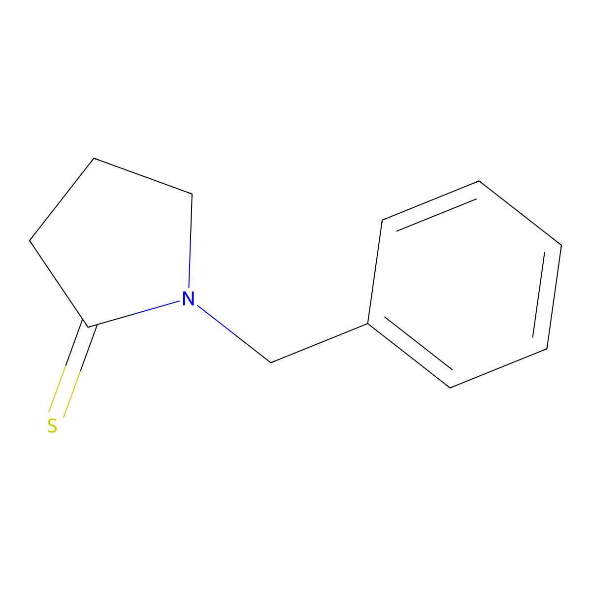 1-Benzylpyrrolidine-2-thione molecular structure, CAS 17642-88-5