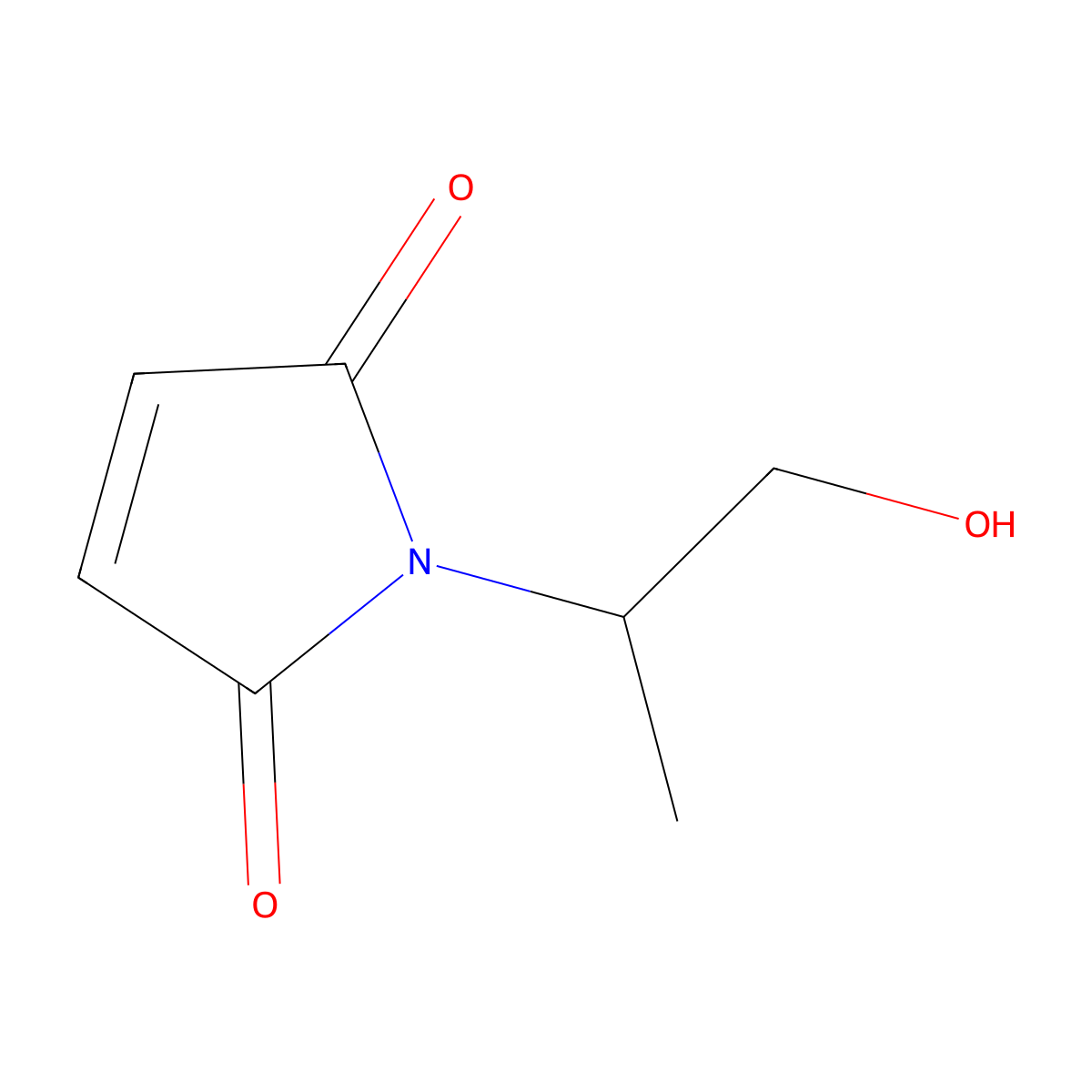 1-(1-hydroxypropan-2-yl)-2,5-dihydro-1H-pyrrole-2,5-dione molecular structure, CAS 176429-10-0