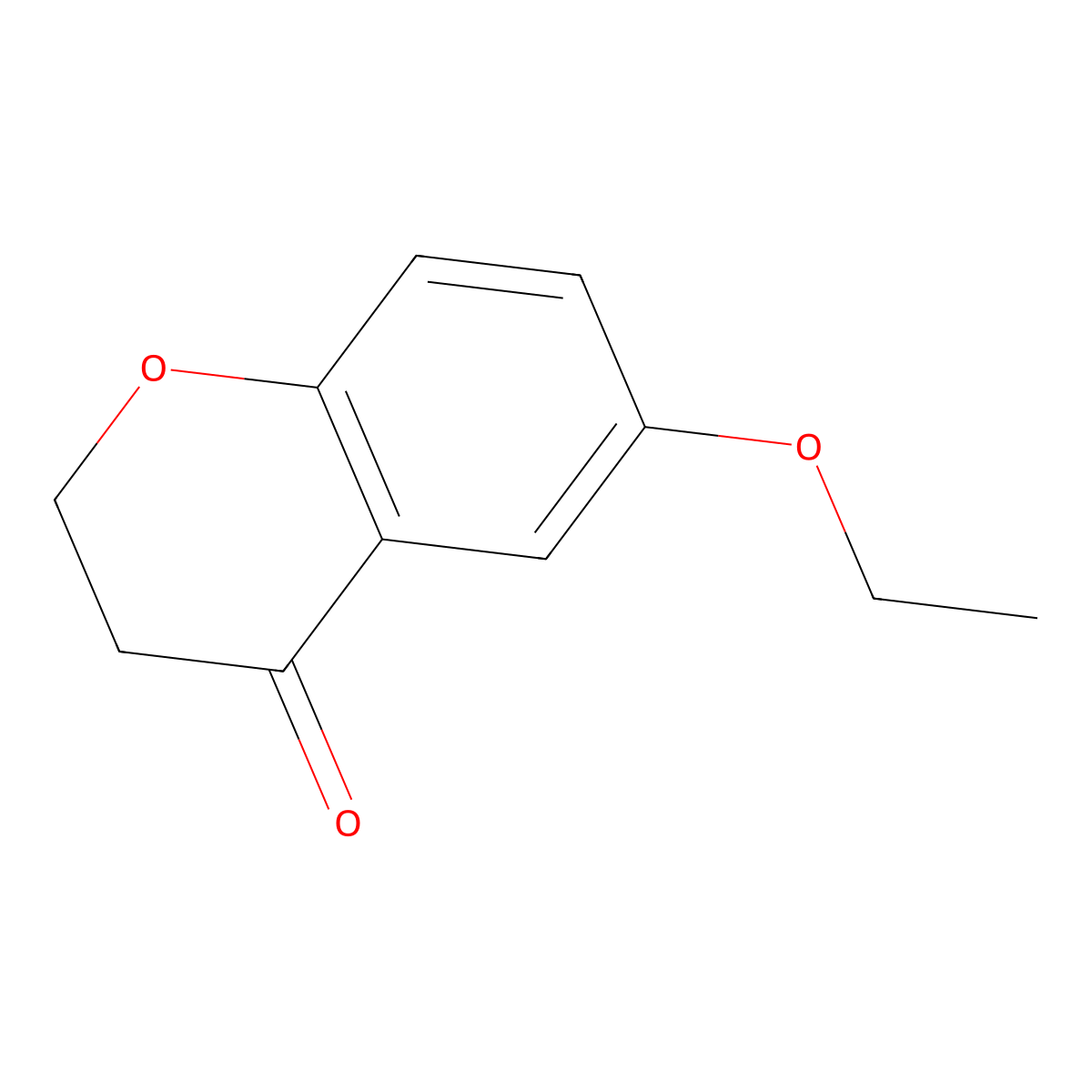 6-ethoxy-3,4-dihydro-2H-1-benzopyran-4-one molecular structure, CAS 176431-77-9