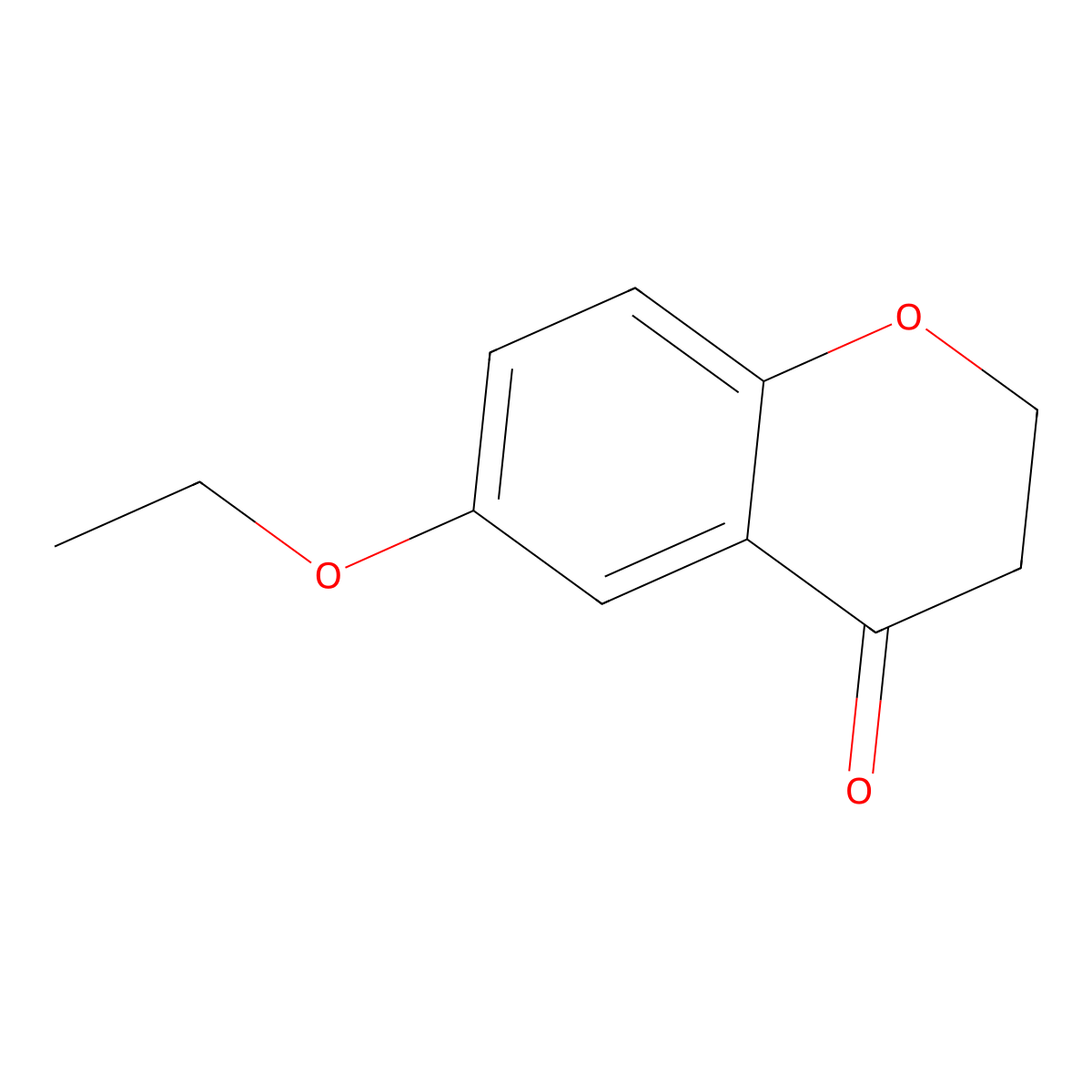 6-ethoxy-3,4-dihydro-2H-1-benzopyran-4-one molecular structure, CAS 176431-77-9