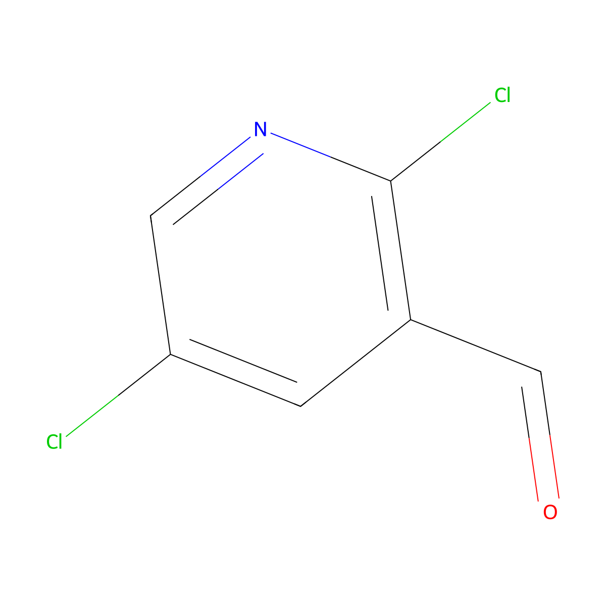 2,5-Dichloro-pyridine-3-carbaldehyde molecular structure, CAS 176433-49-1