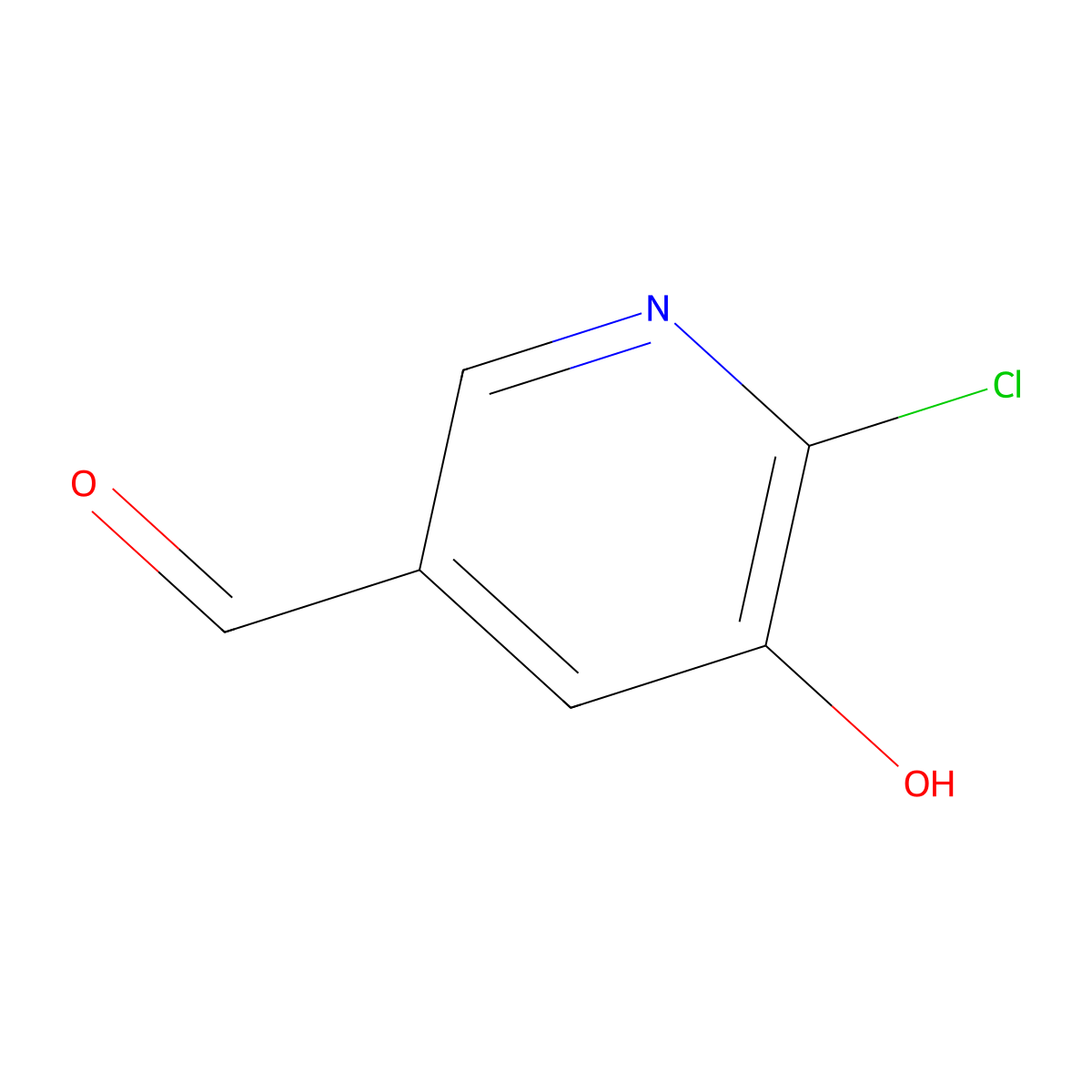 6-Chloro-5-hydroxynicotinaldehyde molecular structure, CAS 176433-55-9