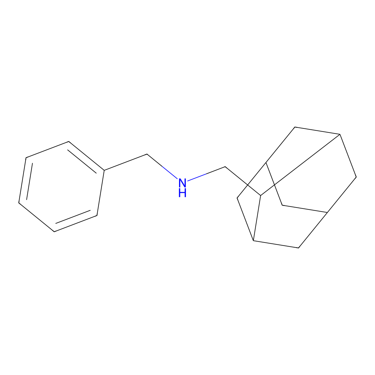 [(Adamantan-2-yl)methyl](benzyl)amine molecular structure, CAS 176434-14-3