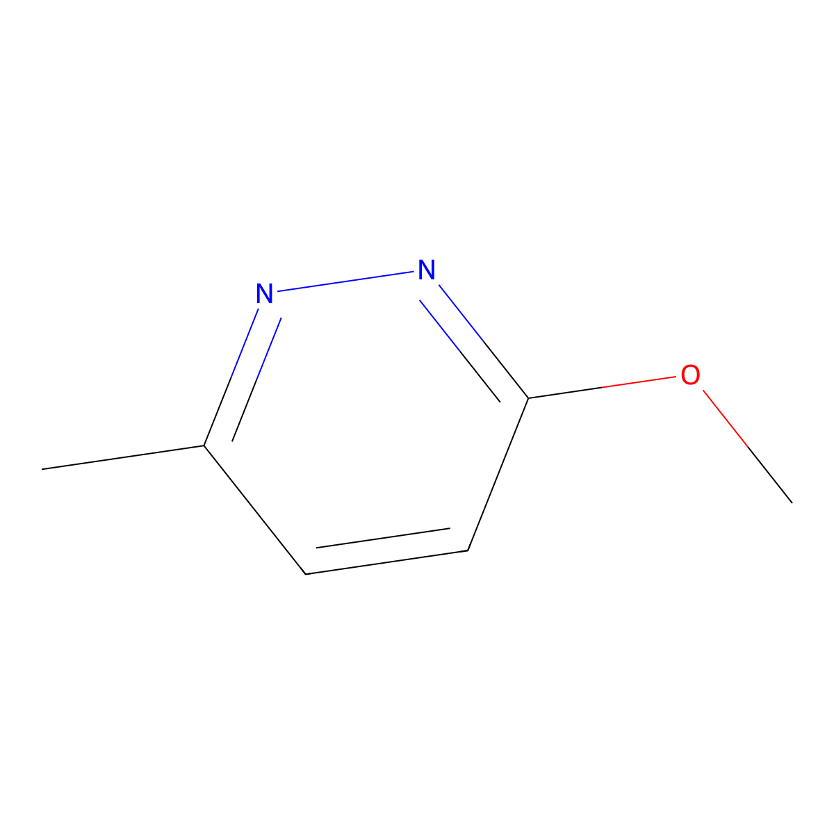 3-Methoxy-6-methylpyridazine molecular structure, CAS 17644-83-6