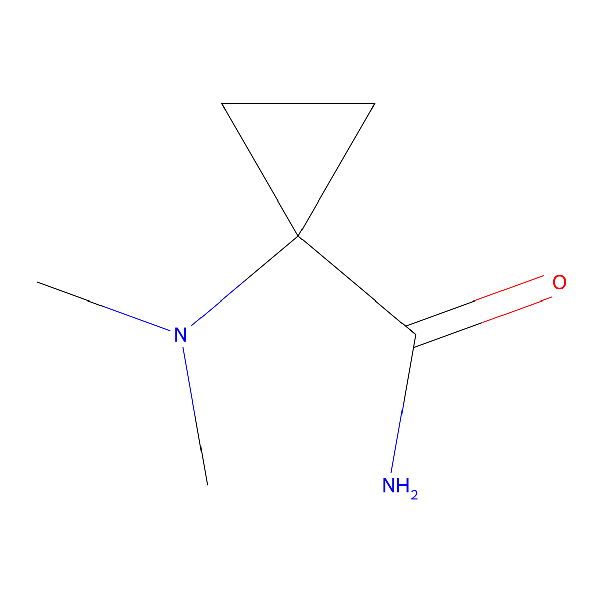 1-(Dimethylamino)cyclopropane-1-carboxamide molecular structure, CAS 176445-81-1