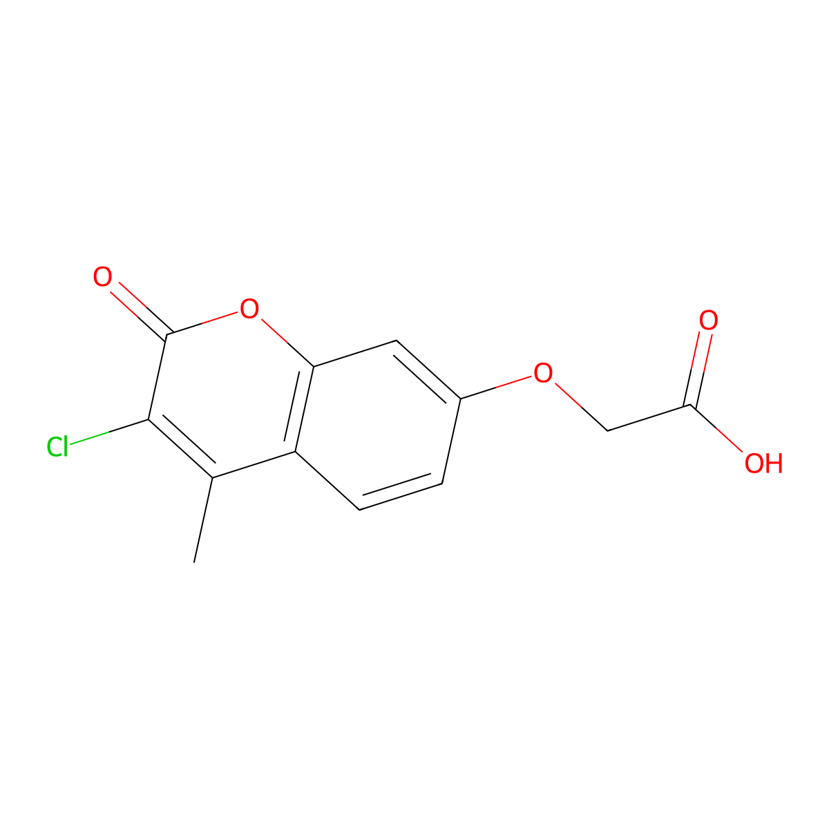7-(Carboxymethoxy)-3-chloro-4-methylcoumarin molecular structure, CAS 176446-74-5