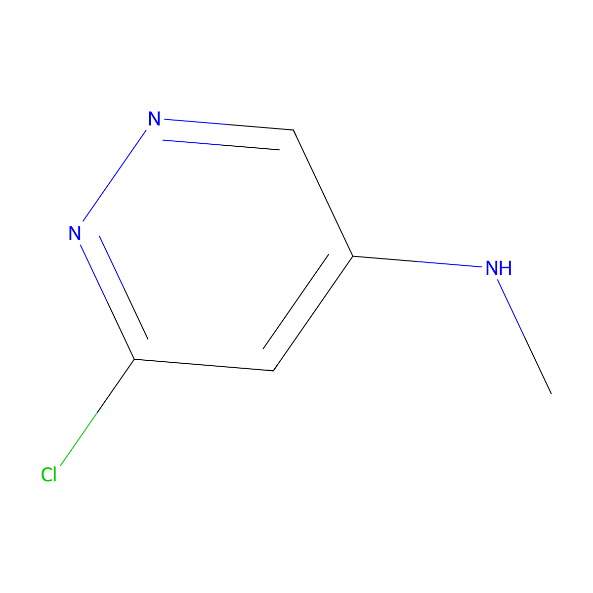 6-chloro-N-methylpyridazin-4-amine molecular structure, CAS 17645-08-8