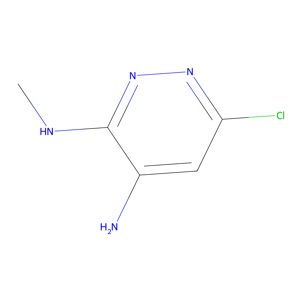 6-Chloro-N3-methylpyridazine-3,4-diamine molecular structure, CAS 17645-17-9