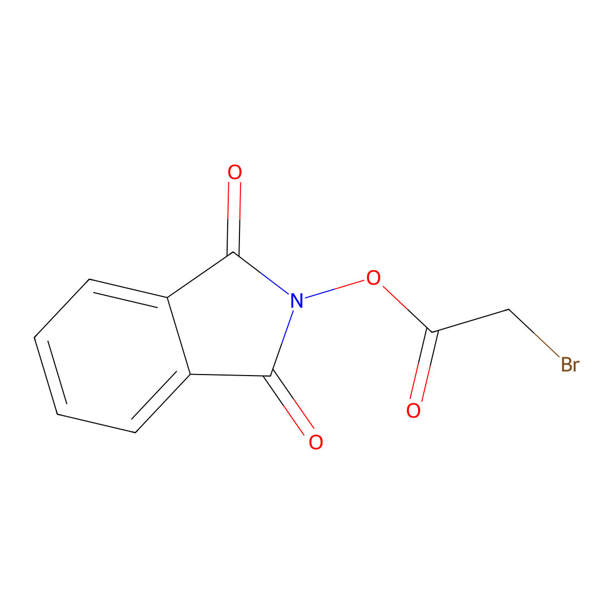 1,3-dioxo-2,3-dihydro-1H-isoindol-2-yl 2-bromoacetate molecular structure, CAS 17646-20-7