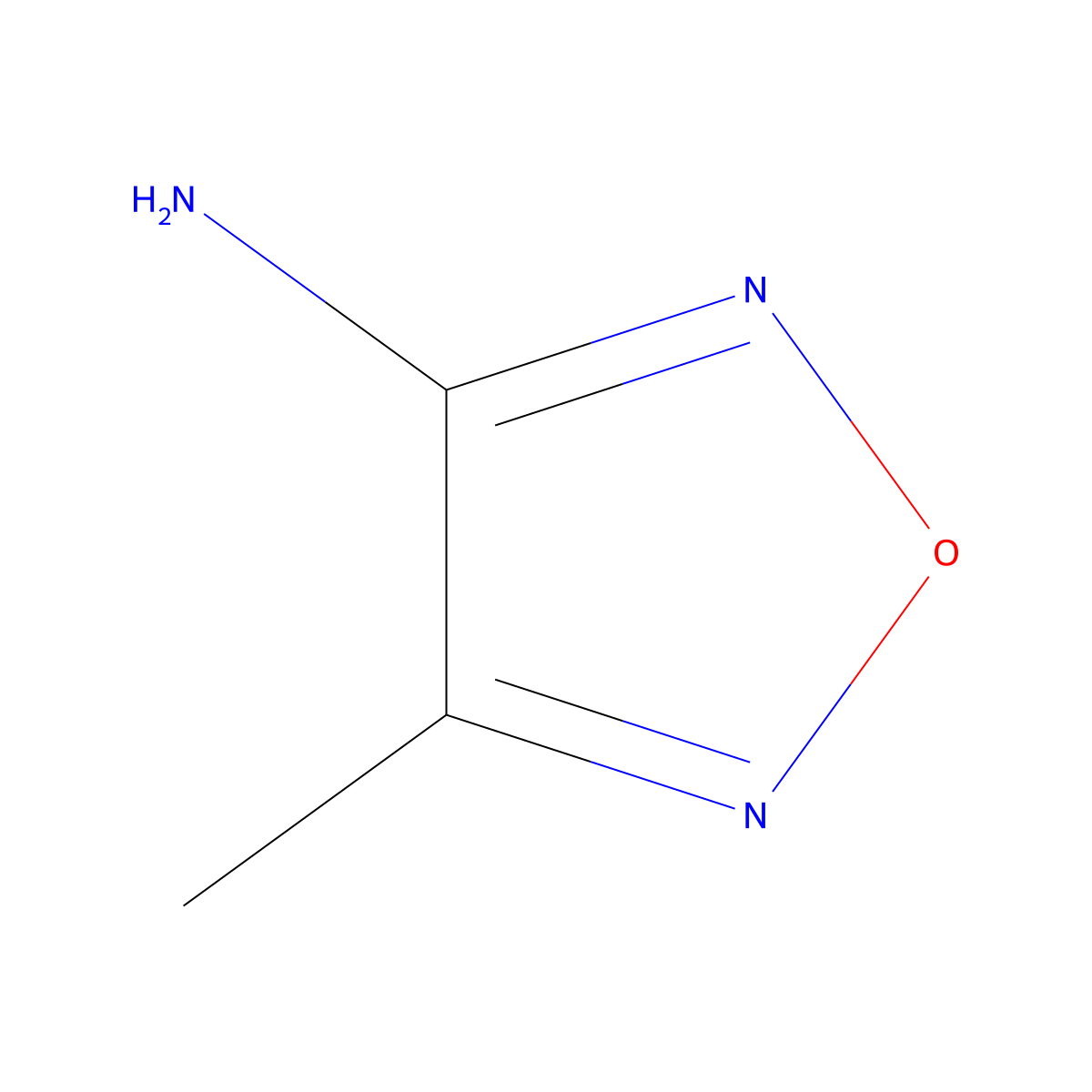 3-Amino-4-methylfurazan molecular structure, CAS 17647-70-0