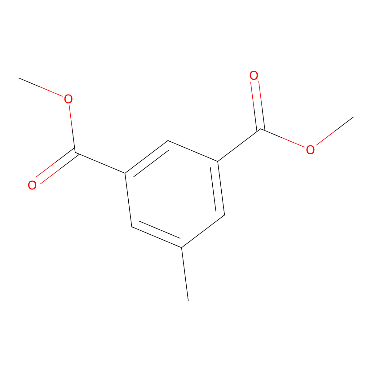Dimethyl 5-methylisophthalate molecular structure, CAS 17649-58-0