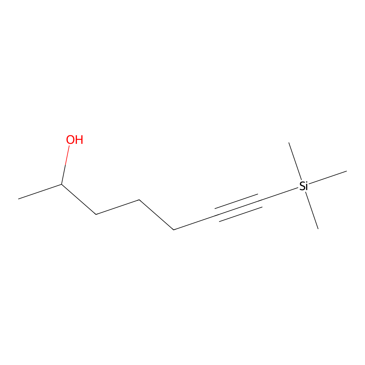 7-(Trimethylsilyl)hept-6-yn-2-ol molecular structure, CAS 176502-41-3