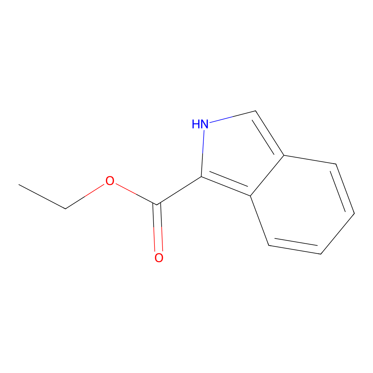 2h-Isoindole-1-carboxylic acid ethyl ester molecular structure, CAS 176507-62-3
