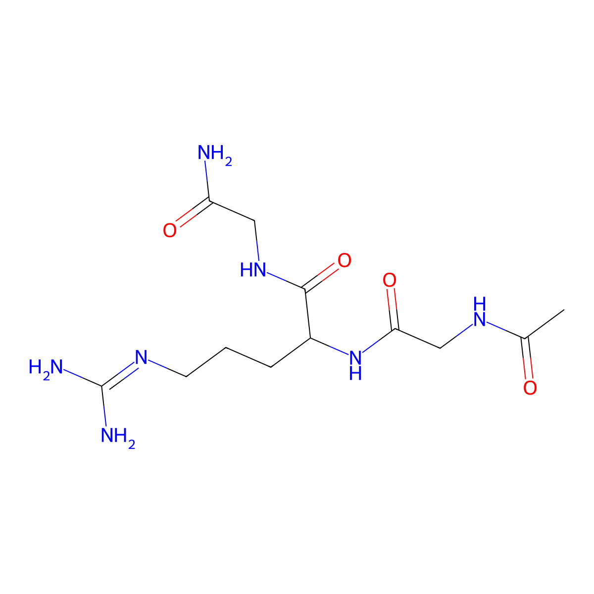 AC-Gly-arg-gly-NH2 molecular structure, CAS 176520-14-2