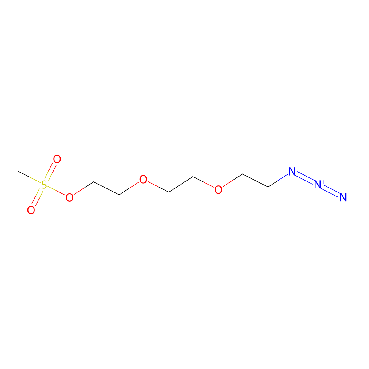 Ethanol, 2-[2-(2-azidoethoxy)ethoxy]-, 1-methanesulfonate molecular structure, CAS 176520-24-4