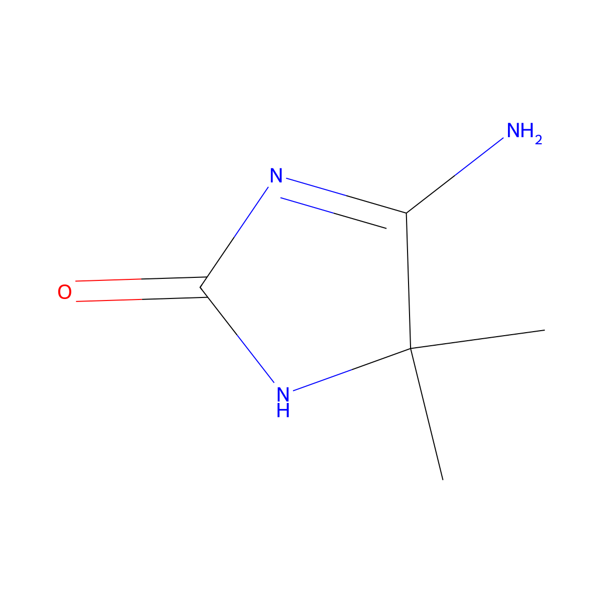 4-amino-5,5-dimethyl-1H-imidazol-2-one molecular structure, CAS 176520-59-5