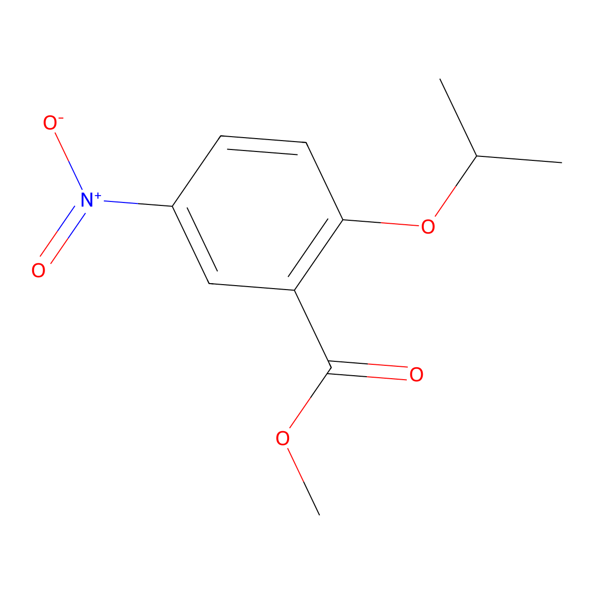 Methyl 2-isopropoxy-5-nitrobenzoate molecular structure, CAS 176532-04-0