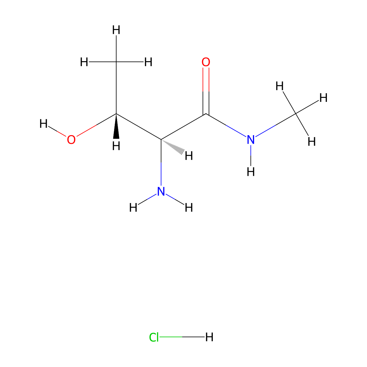 L-Thr-nhme hcl molecular structure, CAS 176543-45-6