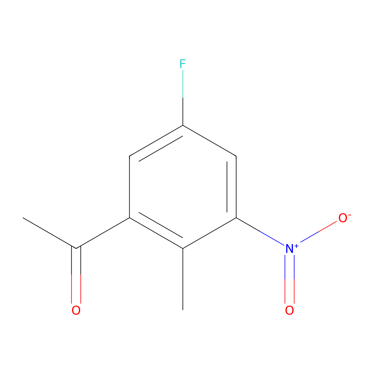 1-(5-Fluoro-2-methyl-3-nitrophenyl)ethanone molecular structure, CAS 176548-78-0