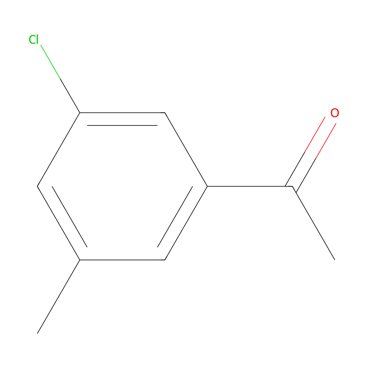 1-(3-Chloro-5-methylphenyl)ethanone molecular structure, CAS 176548-88-2