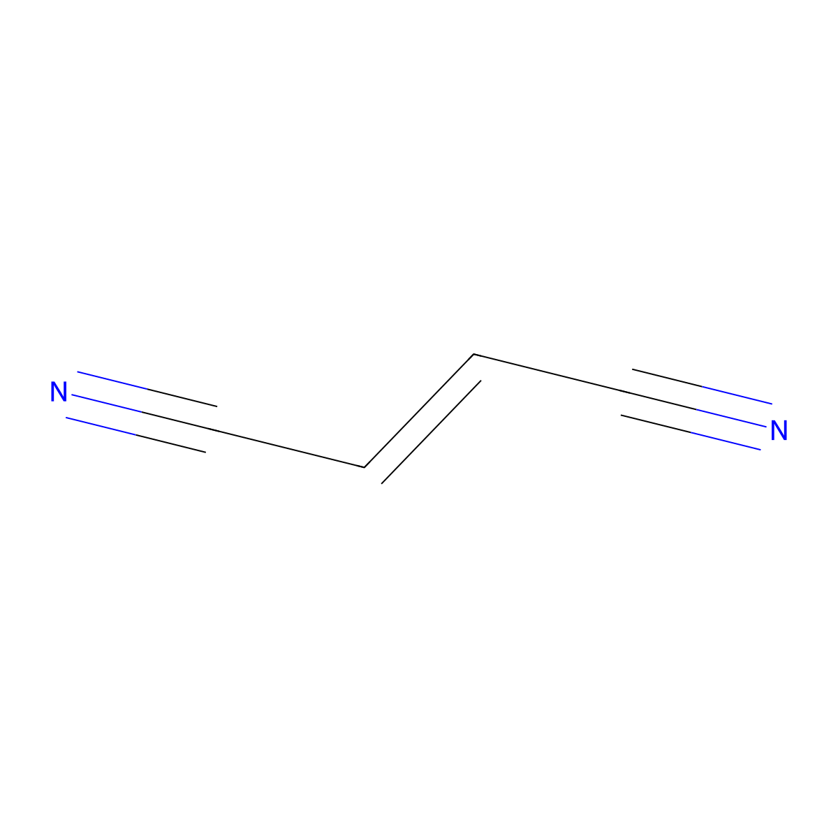 But-2-enedinitrile molecular structure, CAS 17656-09-6
