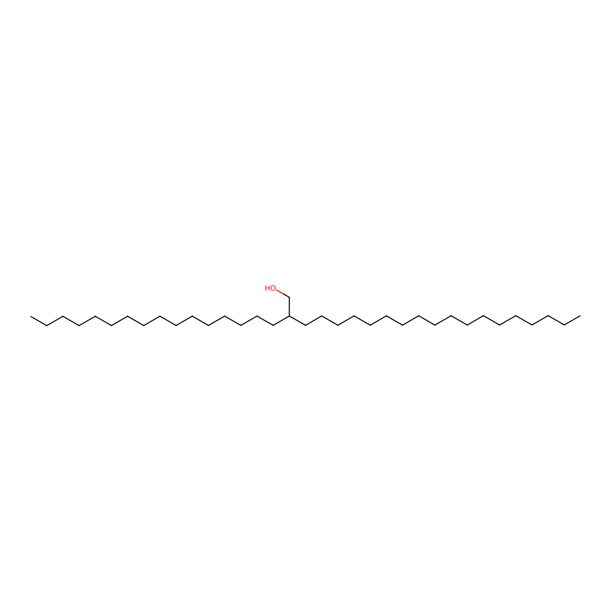 Cetylarachidol molecular structure, CAS 17658-63-8