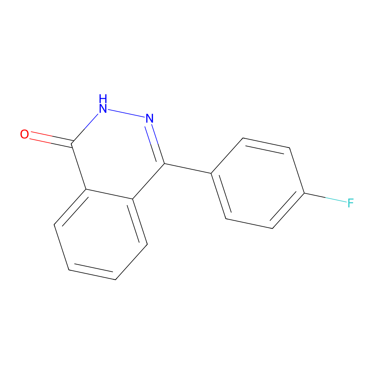 4-(4-Fluorophenyl)-1,2-dihydrophthalazin-1-one molecular structure, CAS 1766-63-8
