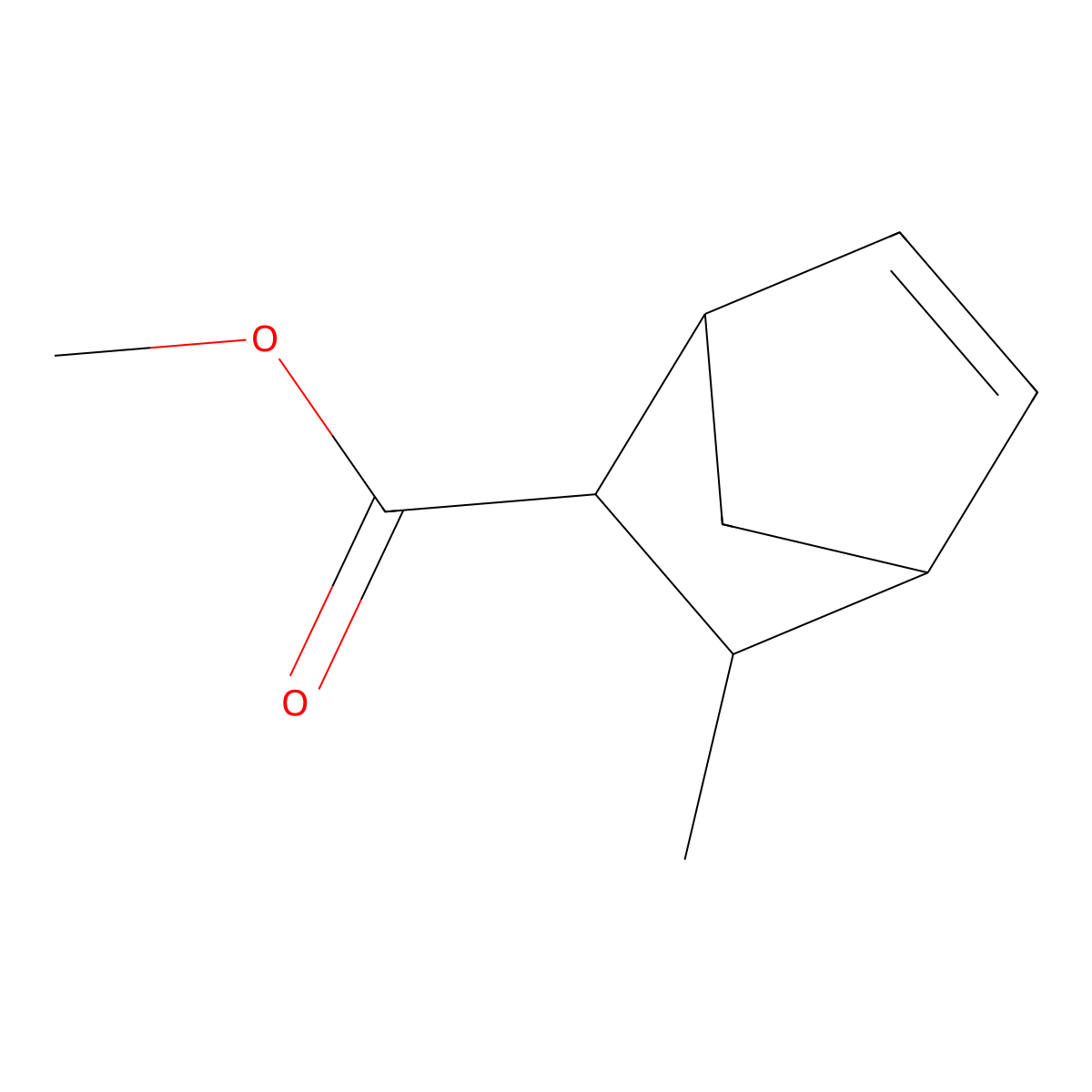 Methyl 3-methylbicyclo(2.2.1)hept-5-ene-2-carboxylate molecular structure, CAS 17660-75-2