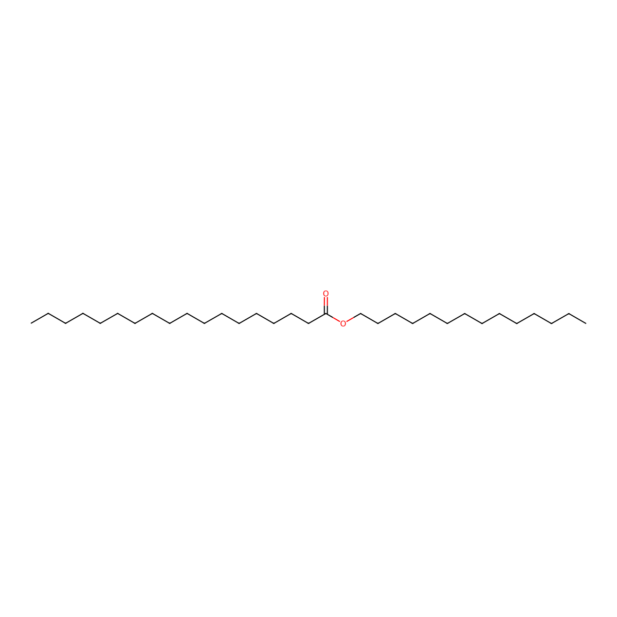 Myristyl Stearate molecular structure, CAS 17661-50-6
