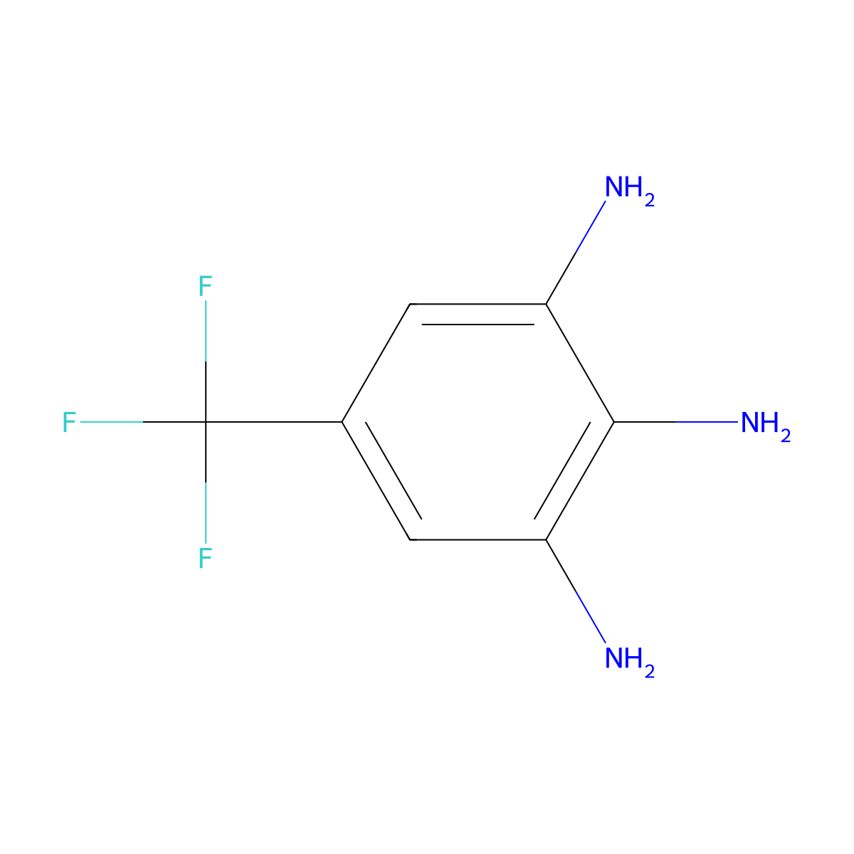 5-(Trifluoromethyl)benzene-1,2,3-triamine molecular structure, CAS 17661-60-8