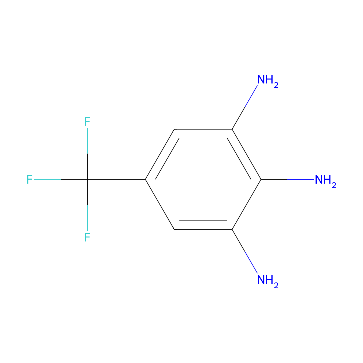 5-(Trifluoromethyl)benzene-1,2,3-triamine molecular structure, CAS 17661-60-8