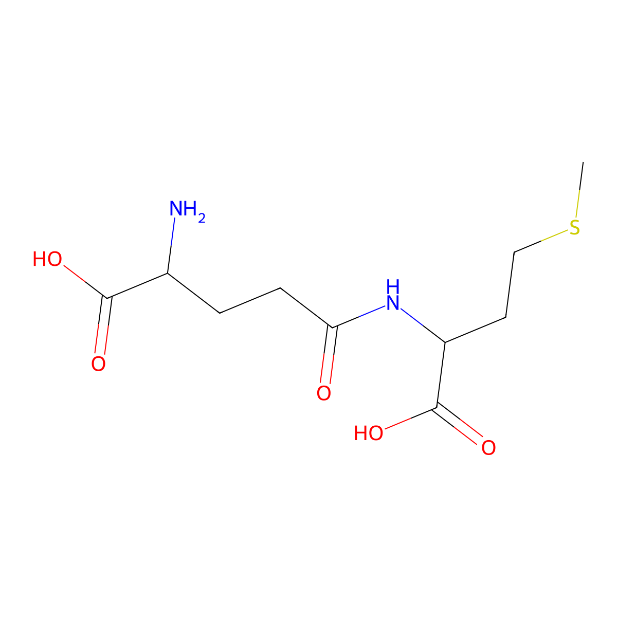 gamma-Glutamylmethionine molecular structure, CAS 17663-87-5