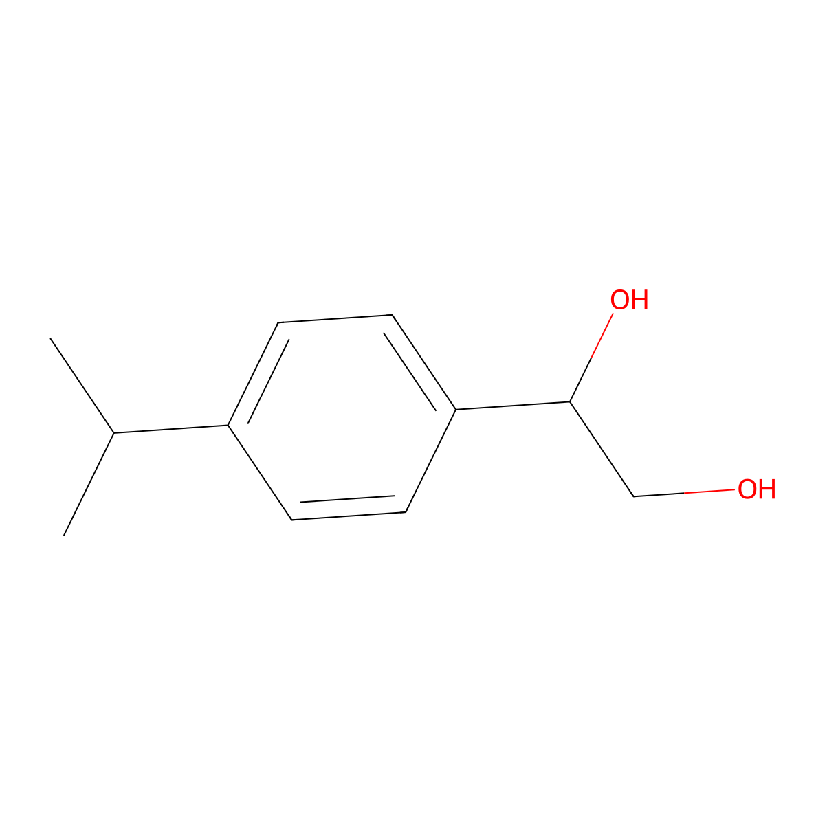 1-[4-(Propan-2-yl)phenyl]ethane-1,2-diol molecular structure, CAS 176646-88-1