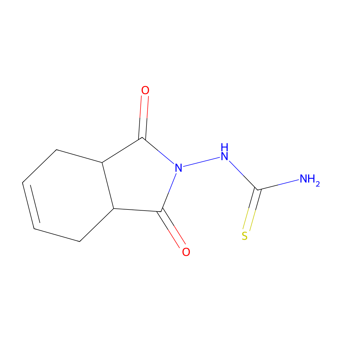(1,3-dioxo-2,3,3a,4,7,7a-hexahydro-1H-isoindol-2-yl)thiourea molecular structure, CAS 176649-06-2
