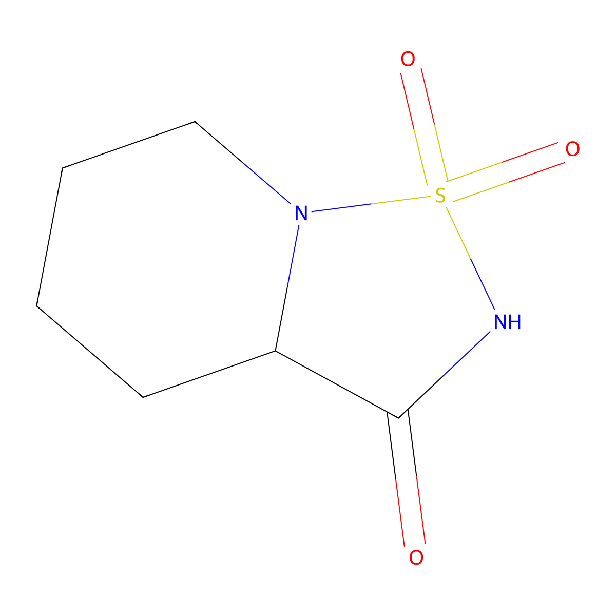 hexahydro-2H-1lambda6-[1,2,5]thiadiazolo[2,3-a]pyridine-1,1,3-trione molecular structure, CAS 176673-05-5