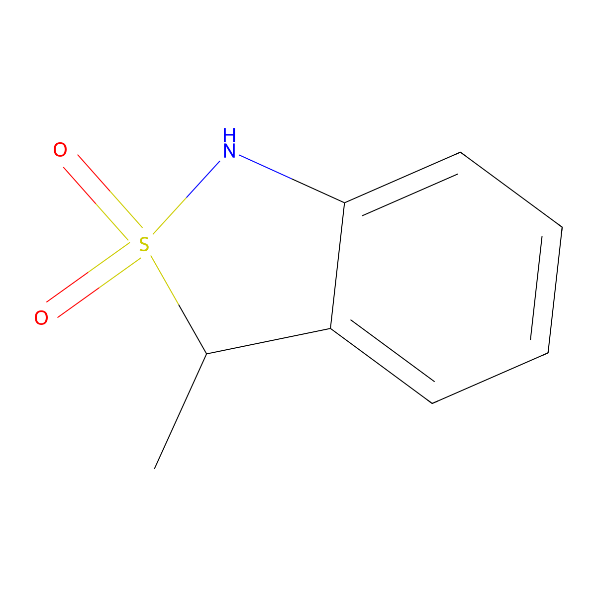3-Methyl-1,3-dihydro-2lambda6,1-benzothiazole-2,2-dione molecular structure, CAS 176684-27-8