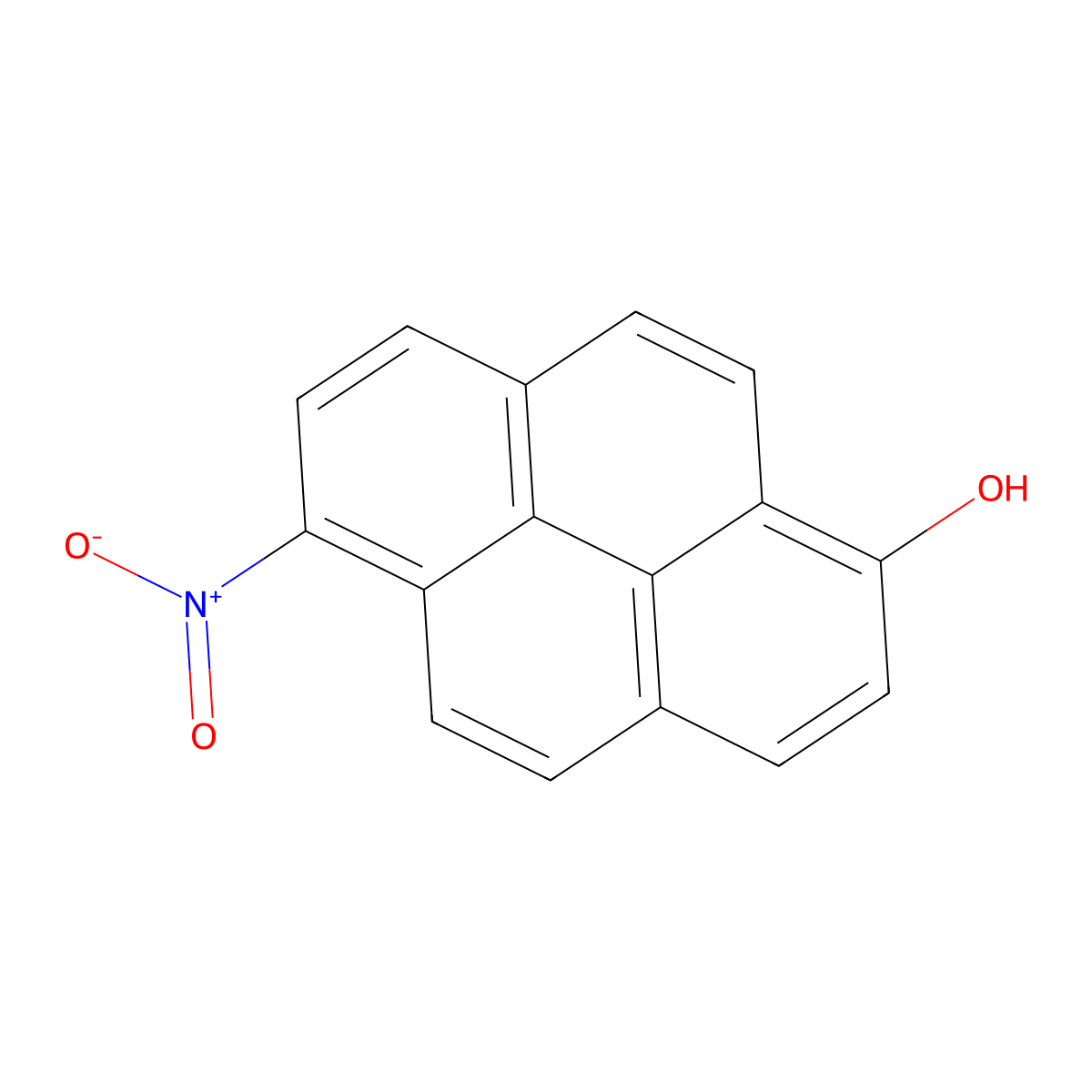 6-Hydroxy-1-nitropyrene molecular structure, CAS 1767-28-8