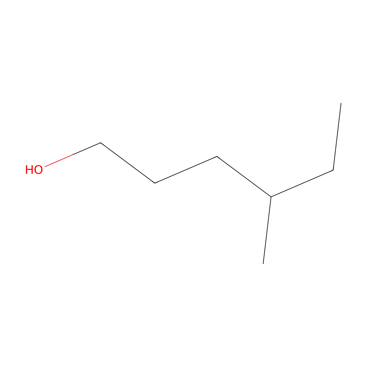 (4S)-4-Methylhexan-1-ol molecular structure, CAS 1767-46-0