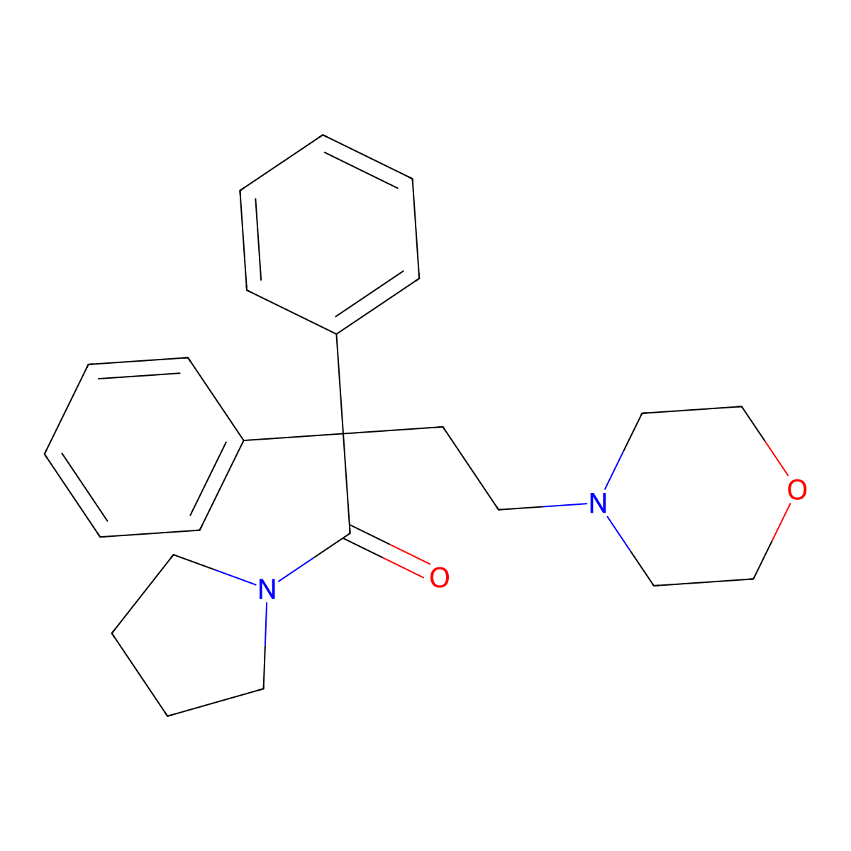 Desmethylmoramide molecular structure, CAS 1767-88-0