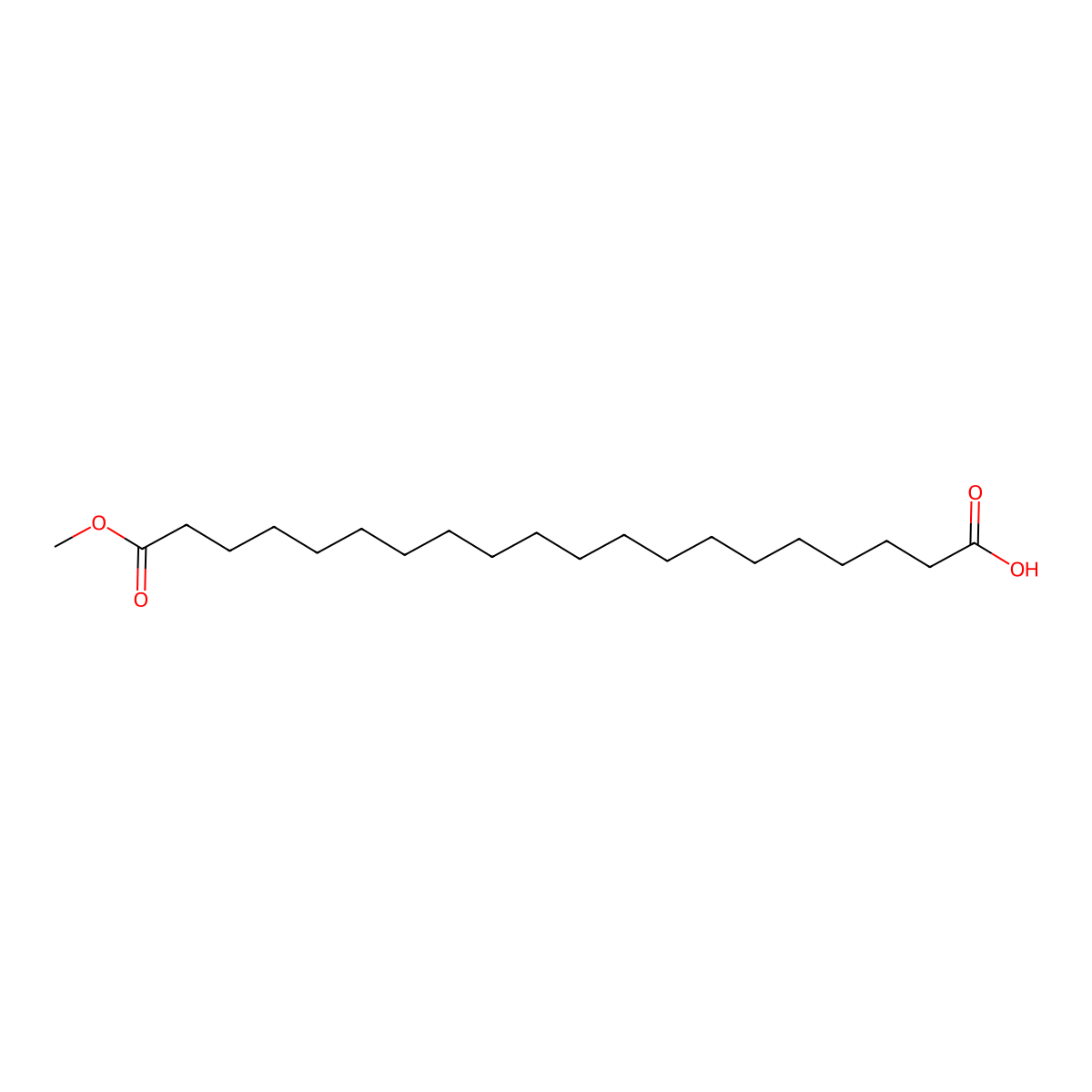20-Methoxy-20-oxoicosanoic acid molecular structure, CAS 1767-98-2