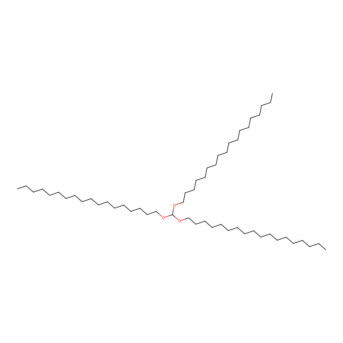 1,1',1''-(Methylidynetris(oxy))trisoctadecane molecular structure, CAS 17671-28-2