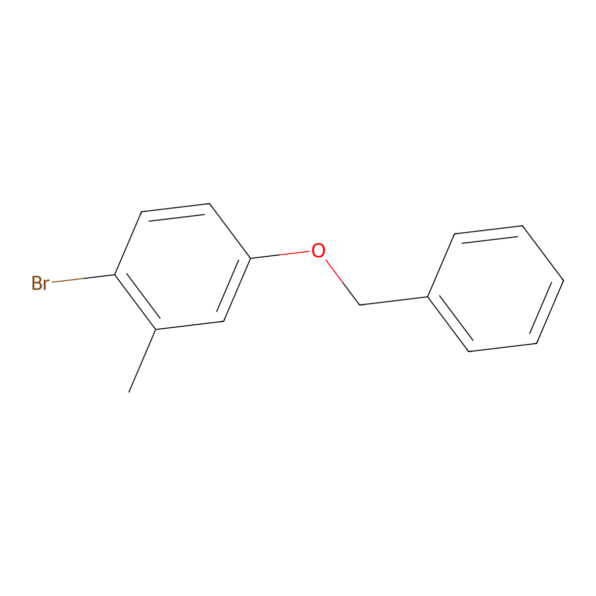 5-Benzyloxy-2-bromotoluene molecular structure, CAS 17671-75-9