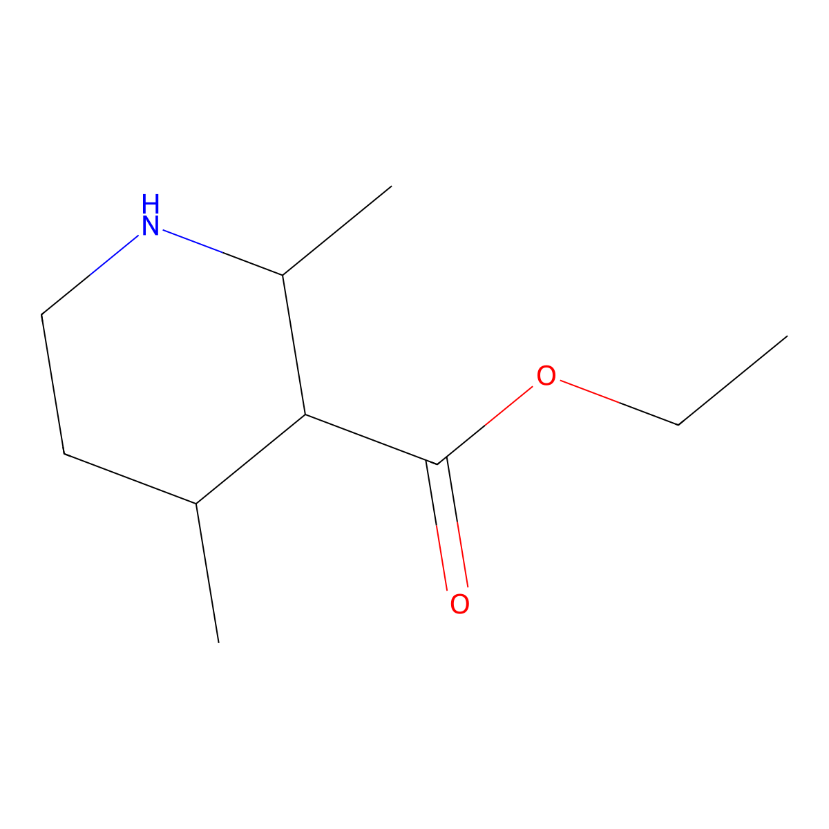 rac-ethyl (2R,3R,4R)-2,4-dimethylpiperidine-3-carboxylate molecular structure, CAS 176710-87-5