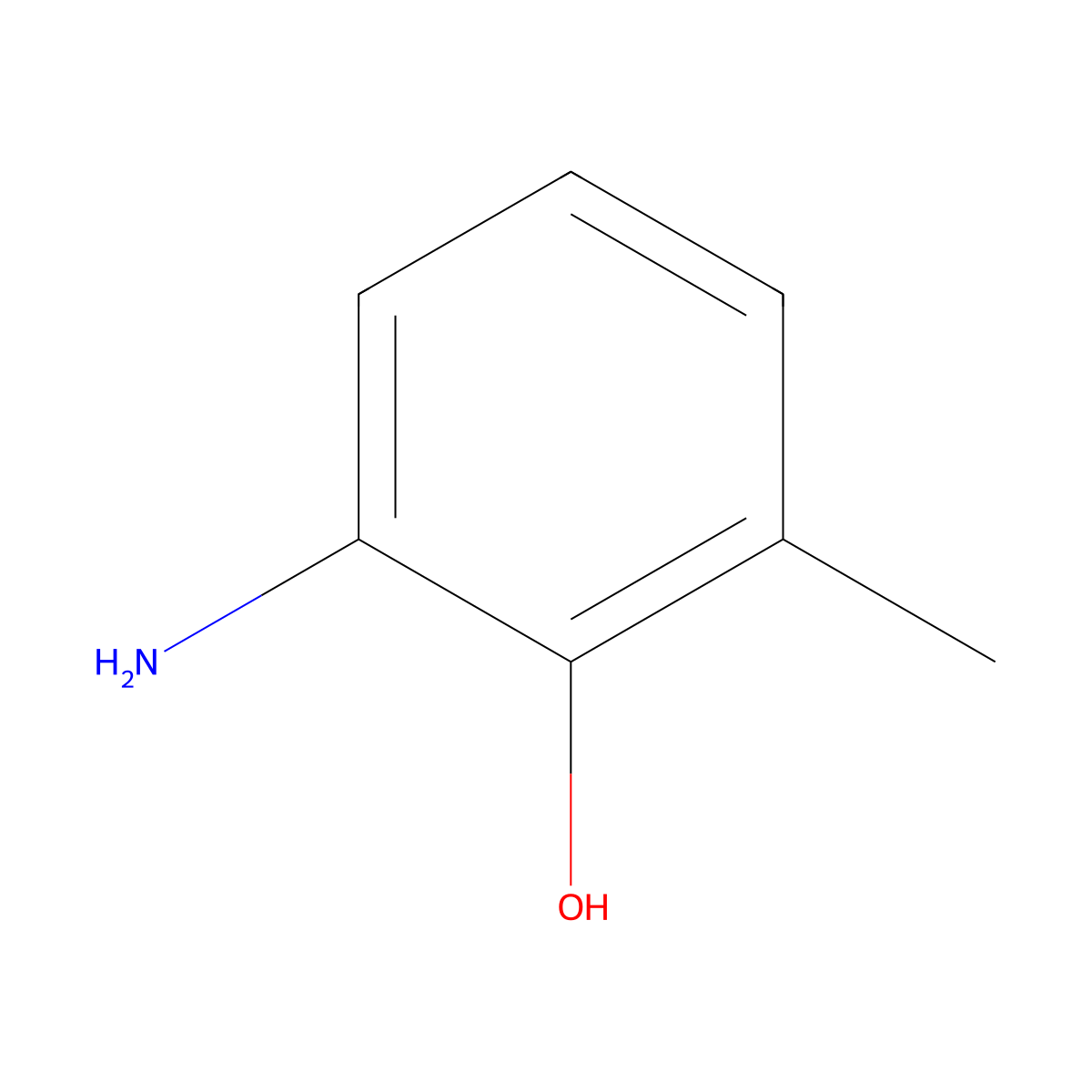 6-Amino-o-cresol molecular structure, CAS 17672-22-9