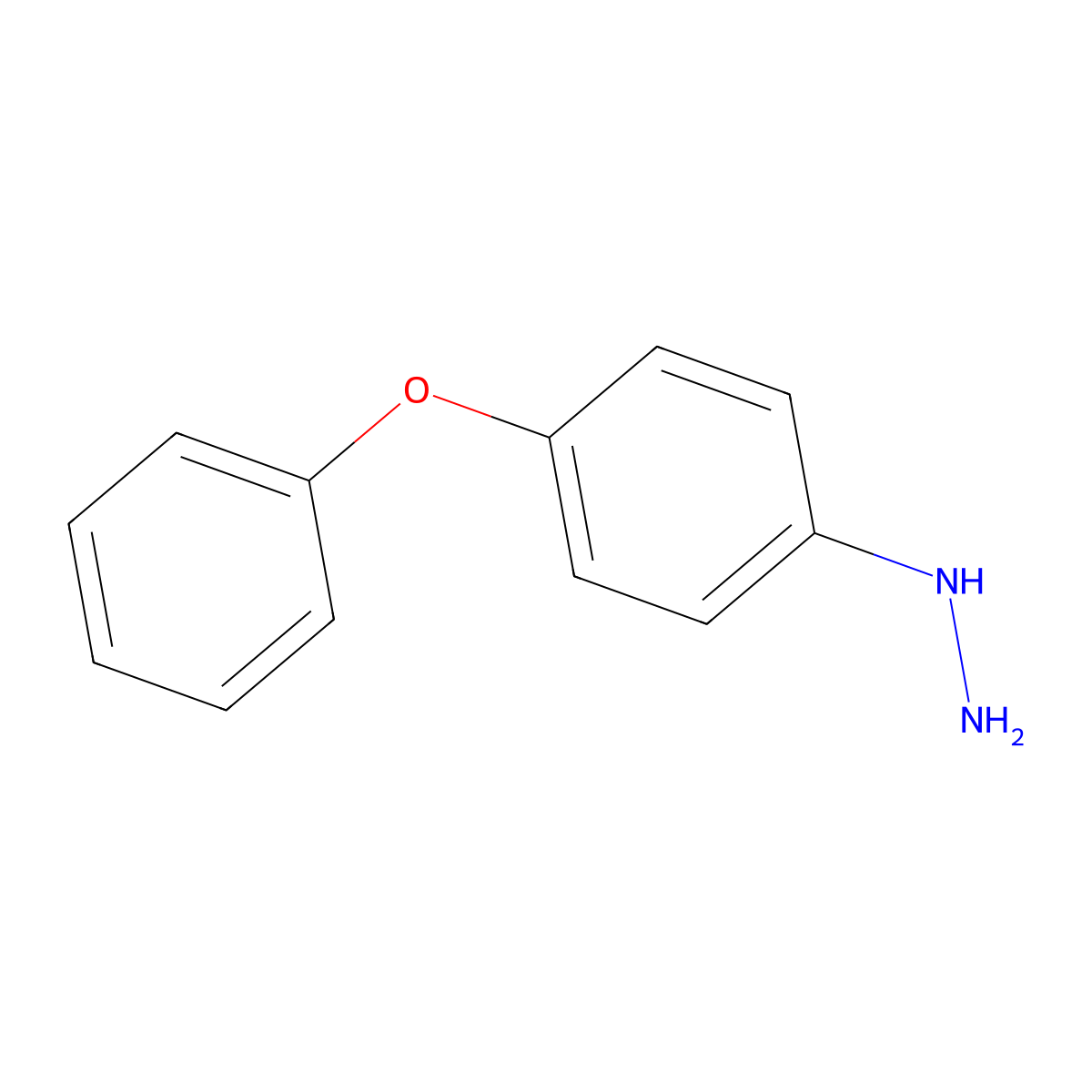 (4-Phenoxyphenyl)hydrazine molecular structure, CAS 17672-28-5