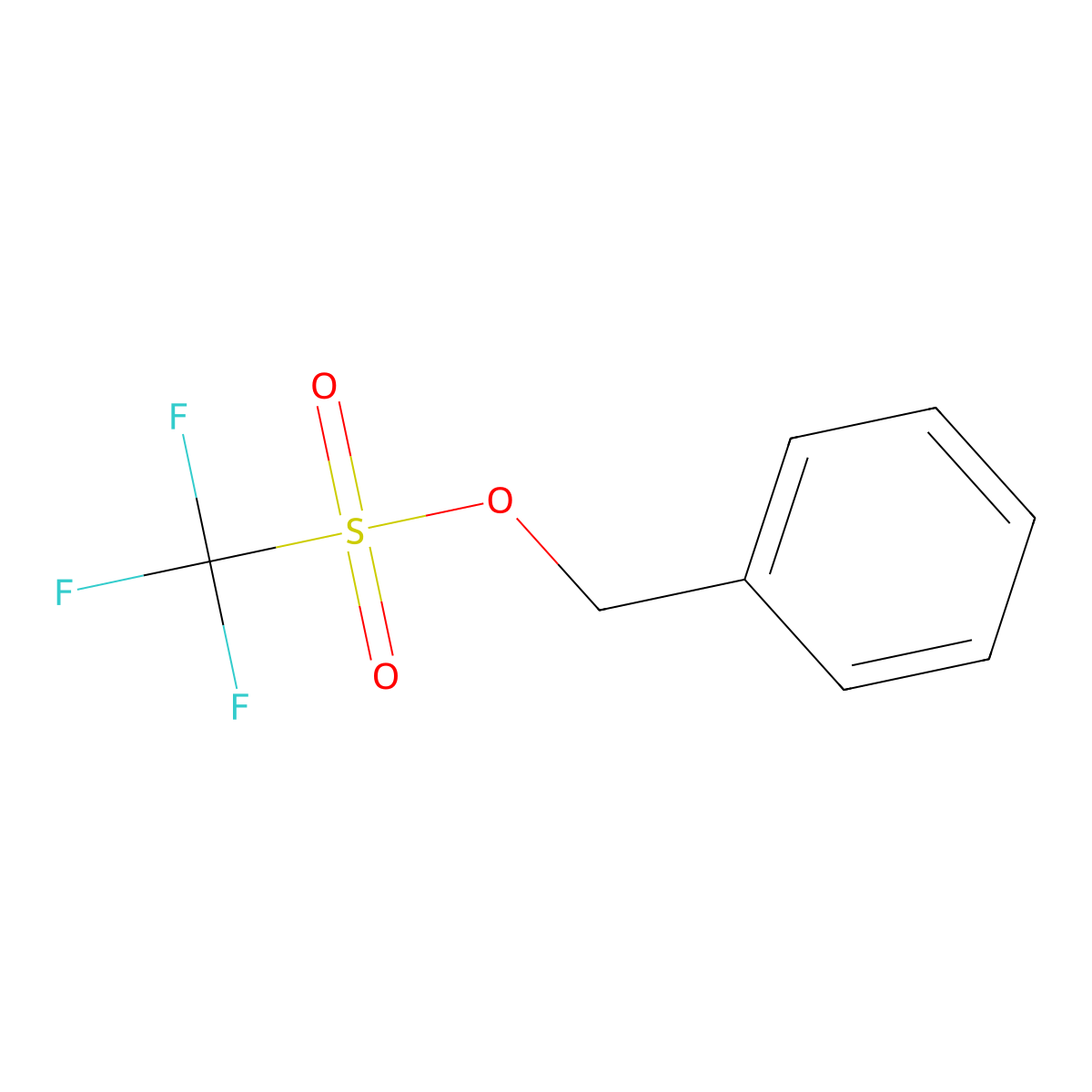 Benzyl trifluoromethanesulfonate molecular structure, CAS 17674-16-7