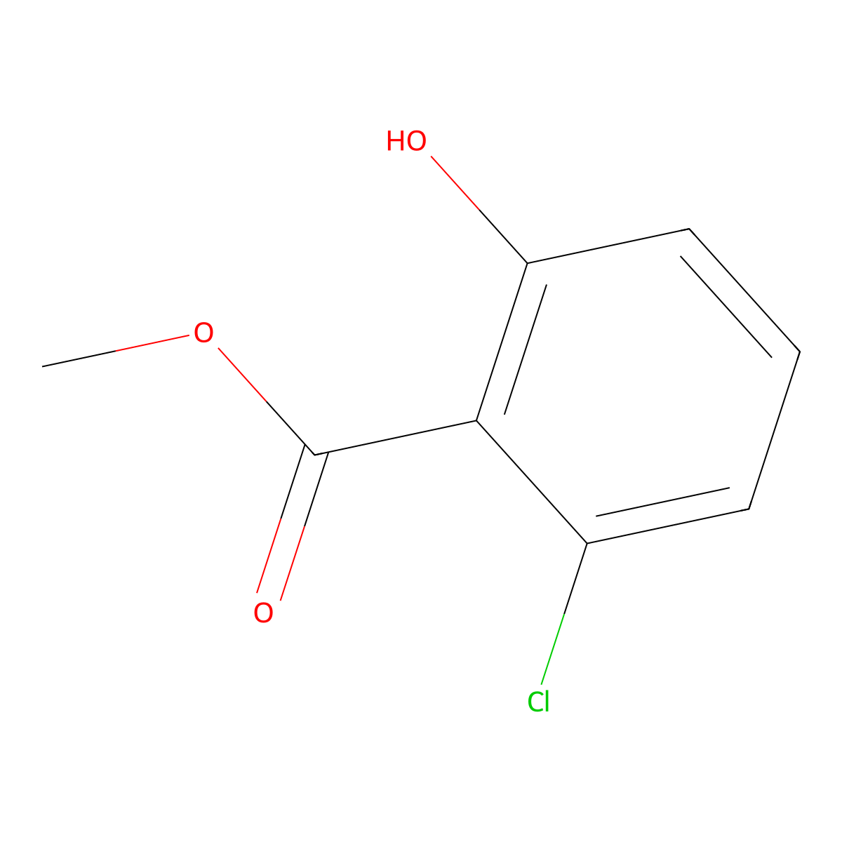 Methyl 2-chloro-6-hydroxybenzoate molecular structure, CAS 176750-70-2