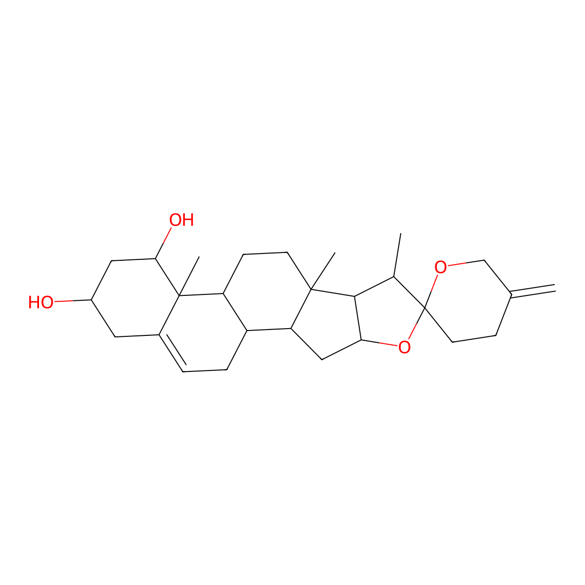 Neoruscogenin molecular structure, CAS 17676-33-4