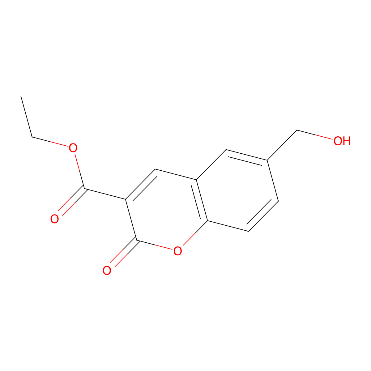 ethyl 6-(hydroxymethyl)-2-oxo-2H-chromene-3-carboxylate molecular structure, CAS 176770-20-0